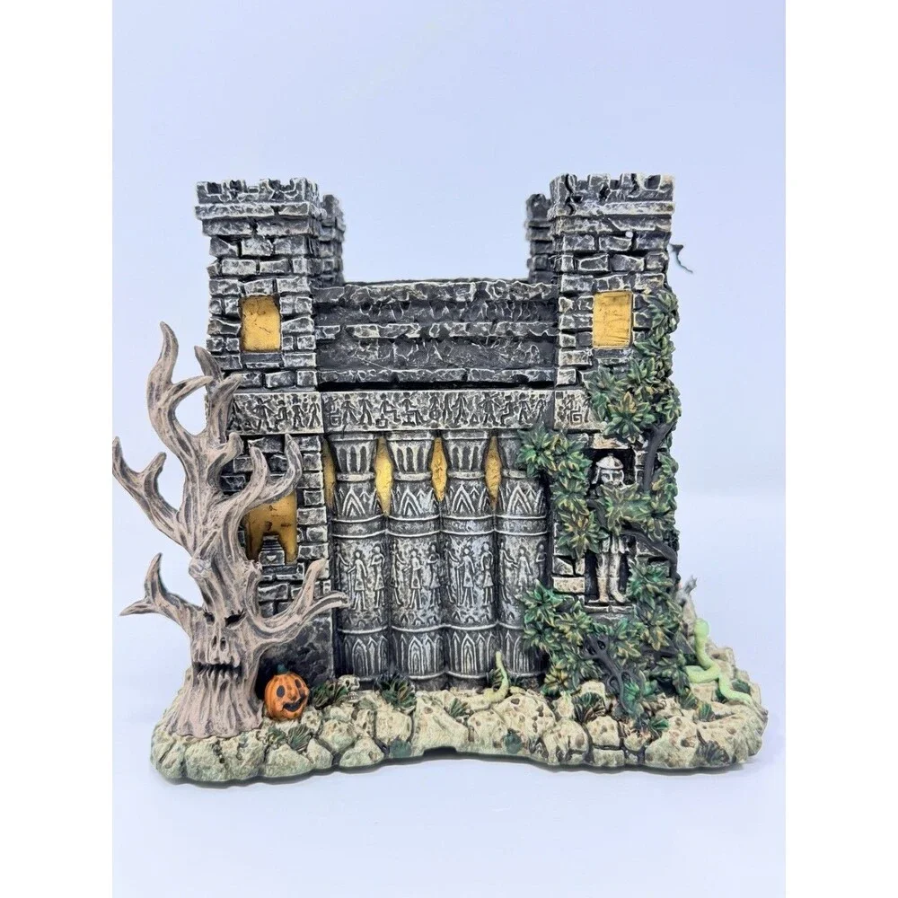 Hawthorne Village Universal Monsters Mummys Museum Collectible Building Box COA